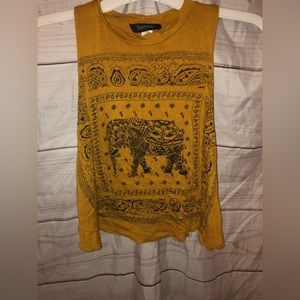 Women yellow mustard shirt small